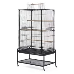 Playtop Flight Cage W/ Stand - Black - 37 In X 23 In X 63 In