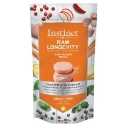 NV Instinct Longevity Dog Food - Frozen Raw Patty Meals - Chicken - 6 Lb
