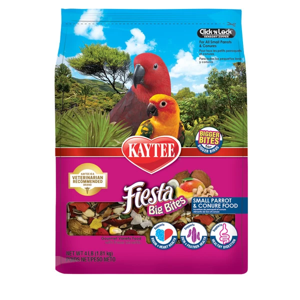 Kaytee - Fiesta Big Bites Diet For Parrots/Conures 4lb. 1 Kaytee - Fiesta Big Bites Diet For Parrots/Conures 4lb.
