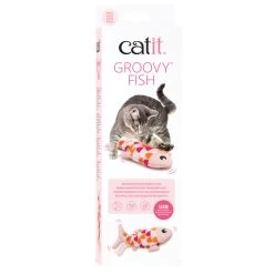 Catit Groovy Fish Cat Toy - Pink -Animal Supplies Store 292309 3