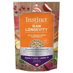 NV Instinct Longevity Cat Food - 100% FD Raw Senior 7+ - Beef - 9.5 Oz