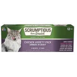 Scrumptious Cat Wet Food - Chicken Variety Pack - 12pk Of 2.8 Oz