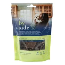 Side By Side - Dry Roasted Dog Treats - Beef Heart - 4 Oz