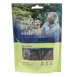 Side By Side - Dry Roasted Dog Treats - Bison Liver - 2.5 Oz
