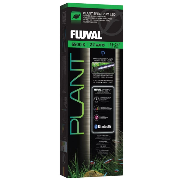 Fluval Bluetooth LED Light - Plant - 22W - 15-24 In. 1 Fluval Bluetooth LED Light - Plant - 22W - 15-24 In.