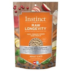 NV INSTINCT LONGEVITY CAT FOOD - 100% FD RAW - BEEF/COD - 9.5 OZ