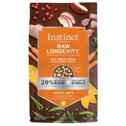 NV INSTINCT LONGEVITY CAT FOOD - 20% FD RAW - CHICKEN - 3.8 LB