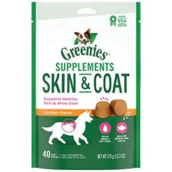 Greenies - Skin & Coat Supplement For Dogs 40ct.