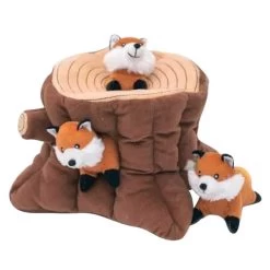 Zippy Paws Dog Toy - Zippy Burrow - Fox Stump