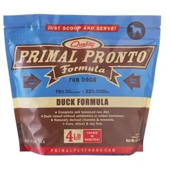 Primal Dog Food - Frozen Pronto - Duck - 4 Lb