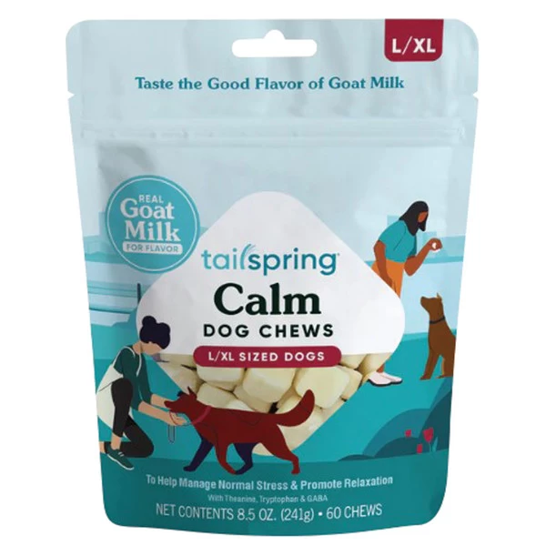 Tailspring Lg/XL Dog Chews - Calm - 60 Ct 1 Tailspring Lg/XL Dog Chews - Calm - 60 Ct