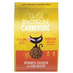 Tiki Cat Kibble - Born Carnivore - Chicken And Eggs - 11.1 Lb