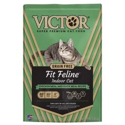 Victor Cat Food - GF Indoor - Fit Feline - Chicken/Duck - 5 Lb
