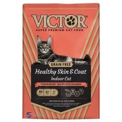 Victor Cat Food - GF Indoor - Skin And Coat - Salmon - 5 Lb
