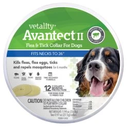 Vetality Advantect II - Dog Flea & Tick Collar - Lg 2ct
